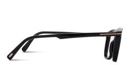 Shop TOM FORD T Logo Square Eyeglasses in Black online.