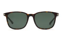 Shop MONTBLANC Nib Square Sunglasses in Havana online.