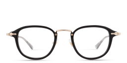Shop MONTBLANC Nib Round Eyeglasses in Black online.