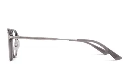 Shop MONTBLANC Nib Round Eyeglasses in Grey online.