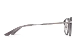 Shop MONTBLANC Nib Round Eyeglasses in Grey online.