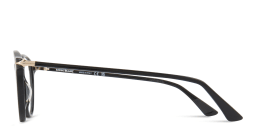 Shop MONTBLANC Nib Round Eyeglasses in Black online.