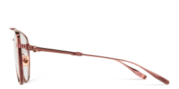 Shop VALENTINO V-Stud II Unisex Wide Aviator Eyeglasses in Rose Gold online.