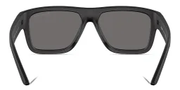Shop Prada Linea Rossa Logo Lettering Square Sunglasses in Black online.