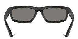 Shop Prada Linea Rossa Rectangle Sunglasses in Black online.