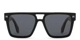 Shop OFF WHITE Springfield Unisex Square Sunglasses in Black online.