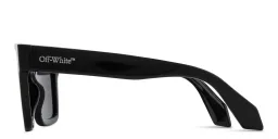 Shop OFF WHITE Springfield Unisex Square Sunglasses in Black online.