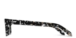Shop OFF WHITE Warren Unisex Rectangle Sunglasses in Black Havana online.