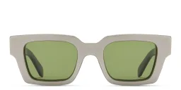 Shop OFF WHITE Virgil Unisex Square Sunglasses in Taupe online.