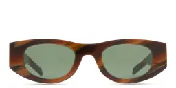 Shop THIERRY LASRY Mastermindy Unisex Oval Sunglasses in Orange online.