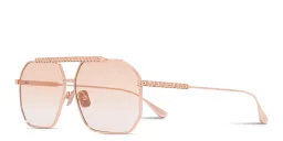 Shop ANNA KARIN KARLSSON Le Boss Limited Edition Unisex Aviator Sunglasses in Rose Gold online.