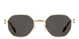 Shop Cartier Première de Cartier Unisex Irregular Sunglasses in Gold online.