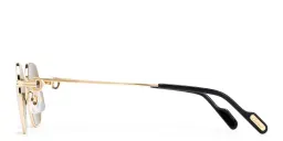 Shop Cartier Première de Cartier Unisex Irregular Sunglasses in Gold online.