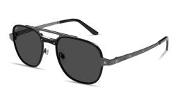 Shop Cartier Santos de Cartier Aviator Sunglasses in Black online.