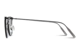 Shop MONTBLANC Snowcap Square Sunglasses in Black online.