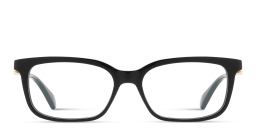 Shop Cartier Signature C de Cartier Rectangle Eyeglasses in Black online.