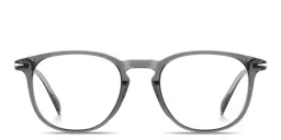 Shop DAVID BECKHAM Talisman Pillow Eyeglasses in Grey online.