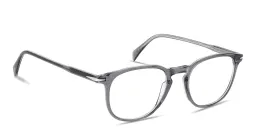Shop DAVID BECKHAM Talisman Pillow Eyeglasses in Grey online.