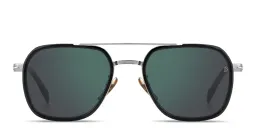 Shop DAVID BECKHAM Talisman Square Sunglasses in Black online.