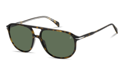 Shop DAVID BECKHAM Talisman Pilot Sunglasses in Havana online.