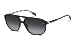 Shop DAVID BECKHAM Talisman Pilot Sunglasses in Black online.