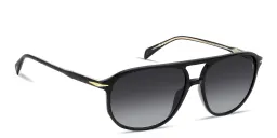 Shop DAVID BECKHAM Talisman Pilot Sunglasses in Black online.