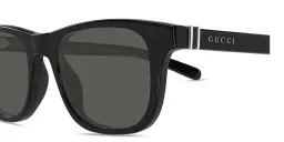 Shop GUCCI Web Pillow Sunglasses in Black online.
