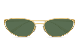 Shop BOTTEGA VENETA Knot Cat-Eye Sunglasses in Gold online.