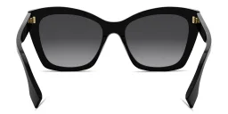 Shop FENDI Lettering Black Square Sunglasses in Black online.