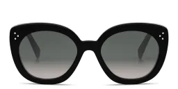 Shop CELINE CELINE 3 Dots Butterfly Sunglasses in Black online.