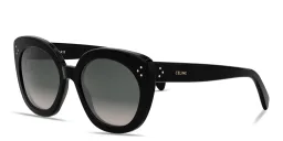 Shop CELINE CELINE 3 Dots Butterfly Sunglasses in Black online.
