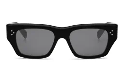 Shop CELINE CELINE 3 Dots HD Geometric Sunglasses in Black online.