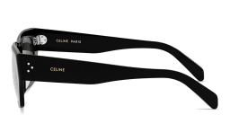 Shop CELINE CELINE 3 Dots HD Geometric Sunglasses in Black online.