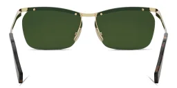 Shop CELINE Metal Geometric Sunglasses in Gold online.