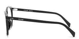 Shop CELINE CELINE Thin Geometric Eyeglasses in Black online.