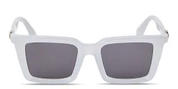 Shop OFF WHITE Dalton Unisex Rectangle Sunglasses in Grey online.