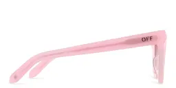 Shop OFF WHITE Lincoln Unisex Cat-Eye Sunglasses in Pink online.
