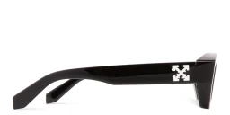 Shop OFF WHITE Hilo Unisex Irregular Sunglasses in Black online.
