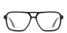 Shop OFF WHITE Arrows Logo Unisex Wide Aviator Eyeglasses in Black online.