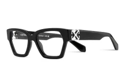 Shop OFF WHITE Arrows Logo Unisex Cat-Eye Eyeglasses in Black online.
