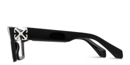Shop OFF WHITE Arrows Logo Unisex Cat-Eye Eyeglasses in Black online.