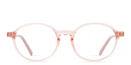 Shop EYE'M Kids Panthos Eyeglasses in Transparent Orange online.