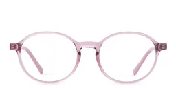 Shop EYE'M Kids Panthos Eyeglasses in Transparent Pink online.