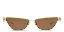 Shop VALENTINO VLogo Sign Cat-Eye Sunglasses in Gold online.