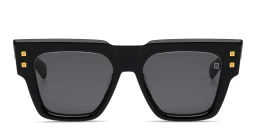 Shop BALMAIN B-Army Unisex Square Sunglasses in Black online.