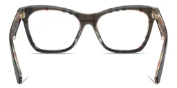 Shop BURBERRY The Essentials Cat-Eye Eyeglasses in Top Black On Vintage Check online.