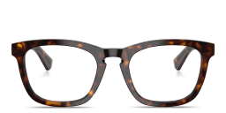 Shop BURBERRY The Essentials Square Eyeglasses in Dark Havana online.