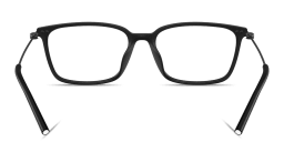 Shop Moncler Logo Signature Unisex Wide Rectangle Eyeglasses in Black online.