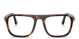 Shop PERSOL Jacques Unisex Square Eyeglasses in Havana online.