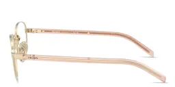Shop PRADA Logo Print Panthos Eyeglasses in Pale Gold online.